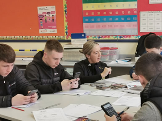 Students during their Mathematics class at Easter School