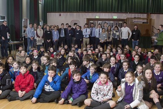 Children from the participating schools and their student teachers 