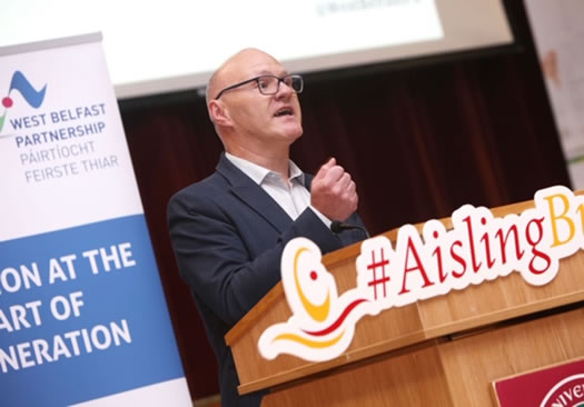 West Belfast MP Paul Maskey at the Aisling Bursaries