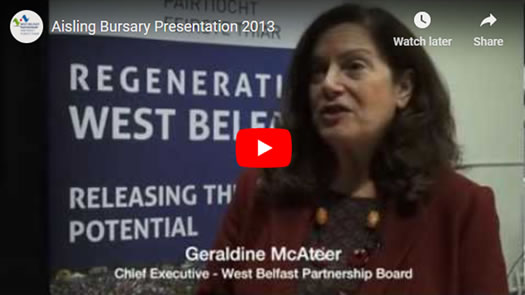 Geraldine McAteer, Chief Executive, West Belfast Partnership Board