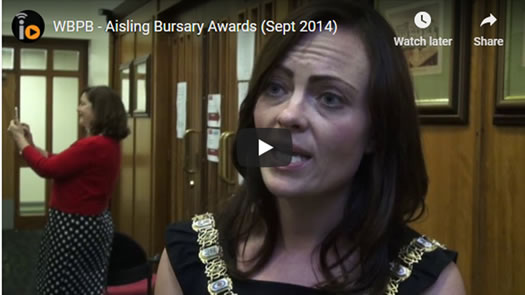 West Belfast Partnership Board - Aisling Bursary Awards September 2014 video