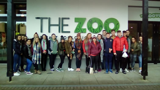 Business Studies students present their findings to the staff of Belfast Zoo