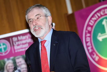 Gerry Adams TD, Former President of Sinn Fin and one of the keynote speakers during the event