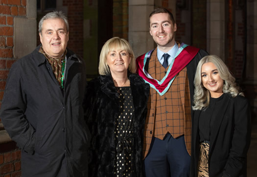 Master of Education graduate at Winter Gradation, Whitla Hall, Queen's University 