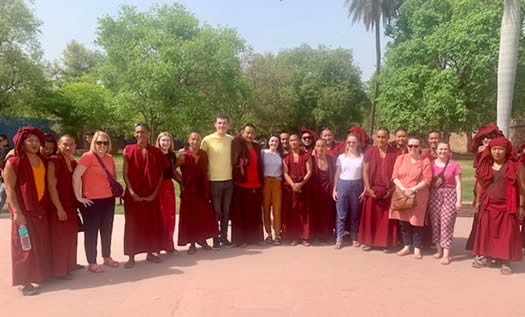 Student teachers and tutors in India with the Saphara India Project