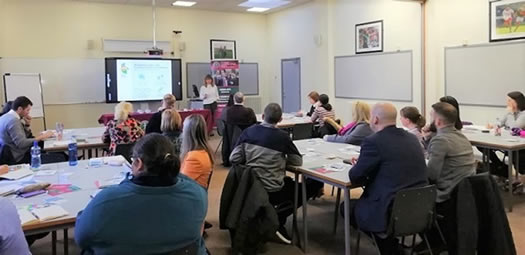 Attendee's at the Irish-medium (IM) Principals’ Forum recently hosted by St Mary's University College