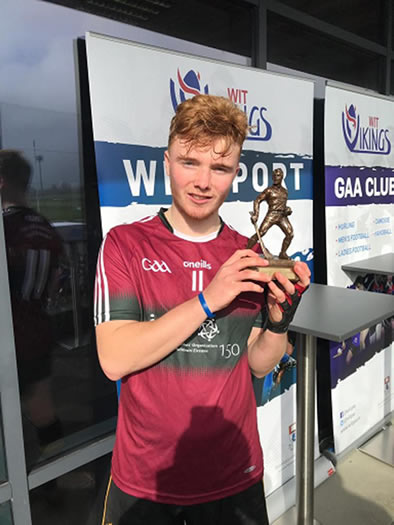 Tiarnan Murphy won ‘Man of the Match’ award