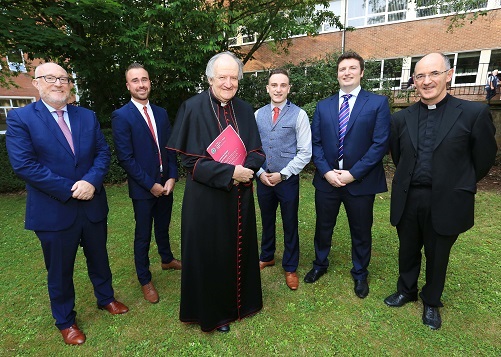 Professor Peter Finn (Principal), Gary Dunlop, Bishop Anthony Farquhar, Martin O'Toole, 