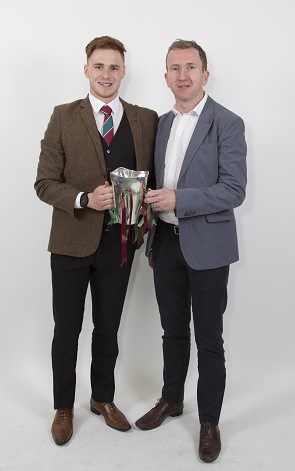 Team Captain, Conor Meyler and his dad Seany Meyler who was a Sigerson winner with UUJ