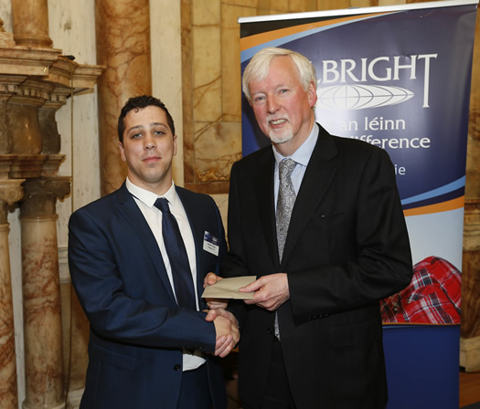 Professor John Hegarty (Chair of the Board for the Fulbright Commission of Ireland) with awardee Mr Anthony Duffy