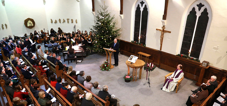 Photograph of 2013 carol service