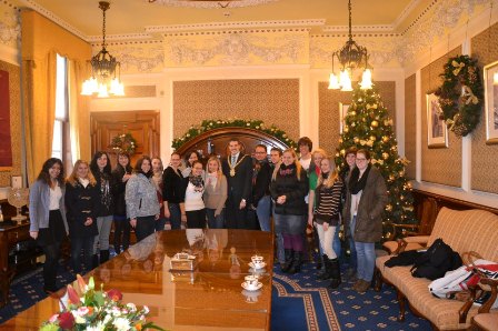 Erasmus students visit City Hall