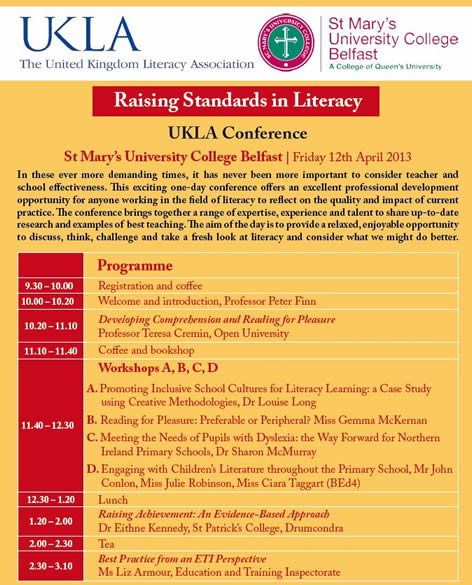 UKLA Literacy Conference Programme